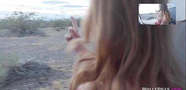  WHO IS SHE! Risky Public Sex POV - Molly Pills - Beautiful Natural Blonde Girl Rides Cock with Ruined Cumshot during Reverse Cowgirl POV - Horny Hikers HD 1080